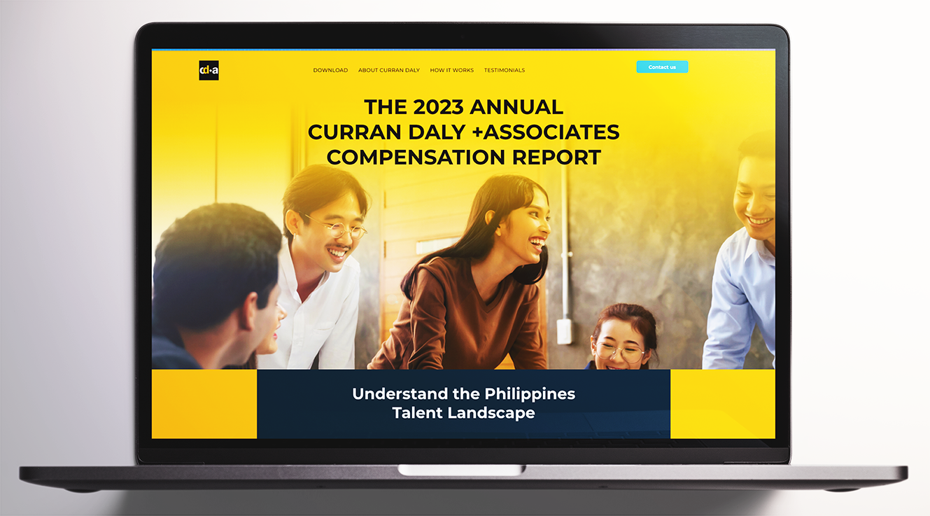 Landing page for long-form content, the Compensation Report.